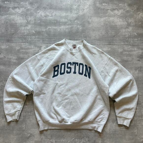 Vintage 1990s boston crewneck heavyweight - Picture 1 of 2